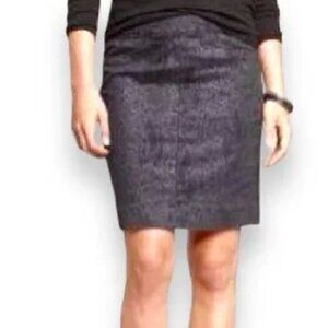 GAP Black Snakeskin ModWife Pencil Skirt